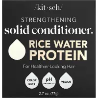 Kitsch Barre revitalisante aux protéines d'eau de riz pour la croissance et le renforcement des cheveux Fabriqué aux États-Unis Cadeau de vacance
