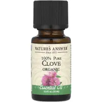 Natures Answer , Huile Essentielle 100% Pure et Biologique, Clou de Girofle, 0,5 fl oz (15 ml)