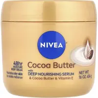 Nivea Cr me pour le corps au beurre de cacao avec s rum nourrissant en profondeur Cr me au beurre de cacao pour peaux s ches Pot de 16 onces