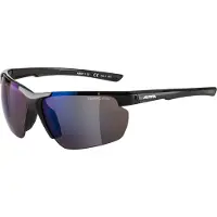 Alpina sport Lunettes de vélo DEFEY HR, couleur NOIR, verres BLEU MIROIR, Cat. 3