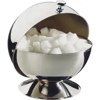 APS Germany 33 Sucrier Boule, Acier Inoxydable, Argent, 9 X 12 X 16 Cm