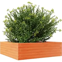 vidaXL Jardinière cire marron 80x80x23 cm bois de pin massif