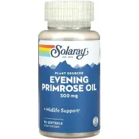 Solaray Evening Primrose Oil 500mgr 90 Units Jaune,Blanc