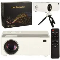 Kik Projecteur portable enfant LED TFT LCD 16:9 1920x1080 USB 20W blanc
