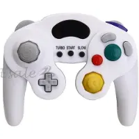 Infoboutik Contrôleur Manette Joystick Filaire pour Console Nintendo Gamecube NGC Wii BLANC