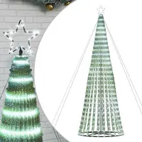 vidaXL Sapin de Noël à LED 1028 LED blanc froid 403 cm