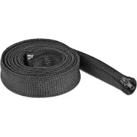 DeLOCK Geflechtschlauch Reißverschl. hitzebest. 2mx30mm sw