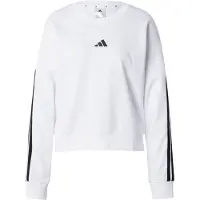 Adidas Sweat de sport 'ESSENTIALS 3-STRIPES FRENCH TERRY' noir / blanc