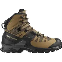 Salomon - Chaussures de trekking en GORE-TEX - Quest 4 GTX M Kelp/Black/Castlerock pour Homme en Cuir - Taille 42 - Gris