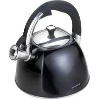 Klausberg KETTLE WITH WHISTLE 2,2L KB-7410, Bouilloire électrique, Noir