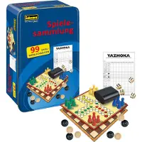 Idena Collection de jeux 99 jeux Tinbox (2 - 8 Joueur)