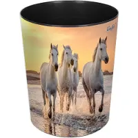 Laufer Chevaux sur la plage, Poubelle, Multicolore