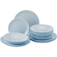 Luminarc Service de table Set d'assiettes Service de table Set de vaisselle 18 pcs. assiettes verre dur