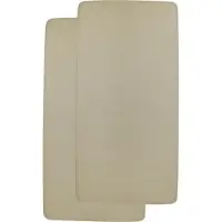 Meyco jersey draps-housses 2-pack 70x140/150 taupe (140 x 70 cm)