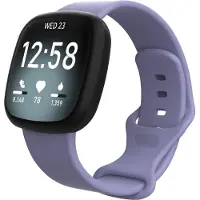 Cover-Discount Fitbit Versa 4 / Sense 2 - Bracelet de remplacement en silicone violet (Silicone), Sangles de montre, Violet