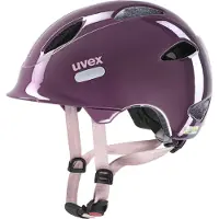 Uvex oyo - casque de vélo léger pour enfants 50-54cm ajustement individuel de la taille - extensible avec lumière LED