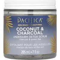 Pacifica , Noix de Coco & Charbon, Gommage Détoxifiant pour les Aisselles, 7 fl oz (205 ml)