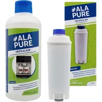 Alapure , compatible avec les appareils AEG. Kit d'entretien comprenant un filtre à eau et un détartrant