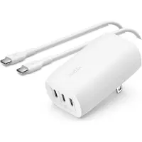 Belkin BoostCharge Ordinateur portable, Smartphone, Universel Blanc Secteur Charge rapide Intérieure
