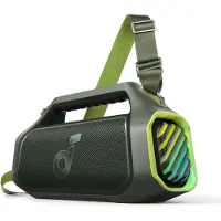 Anker Enceinte portable Soundcore Boom 2 Plus, 140 W, BassUp 2.0, IPX7, lumières RGB, batterie externe, Bluetooth 5.3, verte