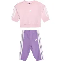 Adidas Essentials 3 Stripes Joggers Set Rose 3-4 Years Enfants