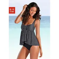 LASCANA Maillot de bain noir / blanc