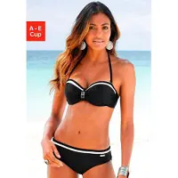 LASCANA Bikini noir / blanc