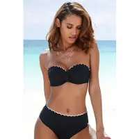 LASCANA Bas de bikini noir