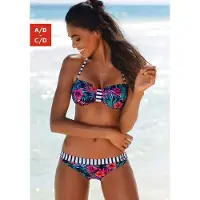 Venice beach Hauts de bikini bleu foncé / jade / rose / blanc