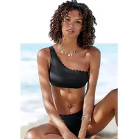 LASCANA Hauts de bikini 'Scallop' noir