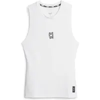 Puma Hommes, T-shirt de sport, Hoops Team Slvs Top Baselayer (XL), Blanc, XL