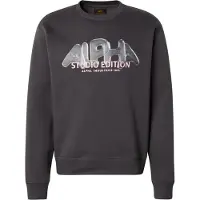 Alpha industries Sweat-shirt 'Studio Edition Vibe' gris foncé / vert pastel / rose