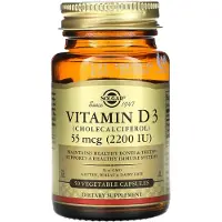 Solgar Vitamine D3 2200 UI (55 mcg) 50 gélules