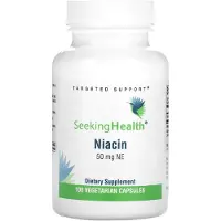 Seeking Health , Niacine, 50 mg EN, 100 Gélules Végétariennes