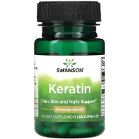 Swanson Health , Kératine, 50 mg, 60 Gélules