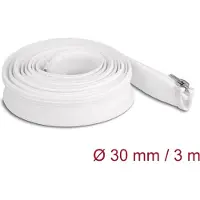 DeLOCK , gaine tressée, fermeture, 3 m x 30 mm, blanc -