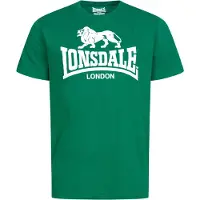 Lonsdale T-Shirt émeraude / blanc
