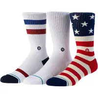 Stance Chaussettes bleu foncé / rouge / blanc
