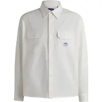 HUGO Ekynone 10260730 Blue Long Sleeve Shirt Blanc M Homme
