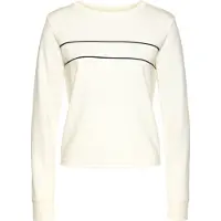 H.I.S. Sweat-shirt écru / noir