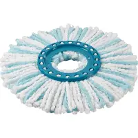 Leifheit Tête de rechange Clean Twist Disc Mop Ergo MicroDuo Bleu/blanc (1 pièce)
