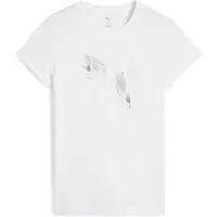 Puma Ess Metallic Short Sleeve T-shirt Blanc L Femme