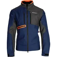 Acerbis Enduro-One, veste en textile ,Bleu/Gris/Orange ,XL