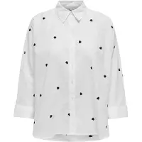 ONLY Chemisier 'ONLNEW LINA' noir / blanc