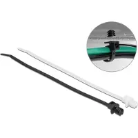 DeLOCK Attache-rouleau - 200 mm - Noir -