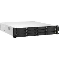 Qnap TS-h1887XU-RP NAS Rack (2U) Intel Xeon E E-2334 16 GB DDR4 0 TB QuTS hero Black, White