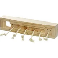 Karlie Brain Train Cube Jouet pour rongeurs 6 blocs bois naturel 37 x 8,5 x 6,5 cm
