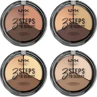 Nyx Professional Makeup 3 Steps To Sculpt Face Light Bronzer Beige,Marron Femme