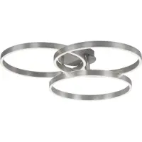 Paul Neuhaus Plafonnier à LED 6233-55 acier, 48 W, 5000 lm, CCT