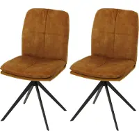 Mendler Chaise de salle à manger -M68 (lot de 2)